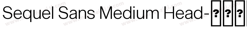 Sequel Sans Medium Head字体转换